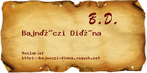 Bajnóczi Diána névjegykártya