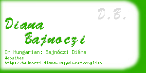 diana bajnoczi business card